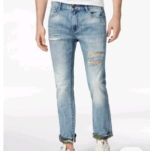 American Rag CIE Jeans Men's Size 36 Slim Fit Distressed Camo Print Festival